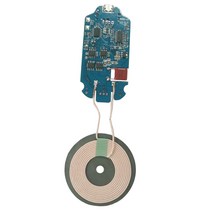 Qi 무선 충전기 모듈 PCBA 회로 기판 코일 충전기, 설명, 설명, 다크 블루