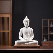 향 받침대 인센스 피우기 향꽂이 스틱홀더 인센스콘 백단향, 석가모니 화이트+나무받침대