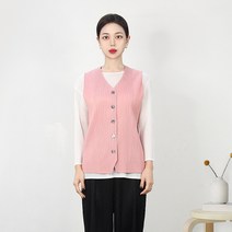 마담플리츠 아보카도 플리츠 베스트 이세이 주름옷 조끼 봄자켓 엄마옷