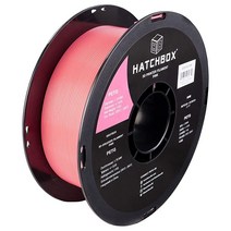 HATCHBOX 1.75mm 베이비 블루 PETG 3D 프린터 필라멘트 1KG 스풀 치수 정확도 0.03mm 프린팅, Pink