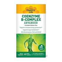 컨트리라이프 코엔자임 B-컴플렉스 어드밴스드 베지테리안 캡슐, 60정, 1개