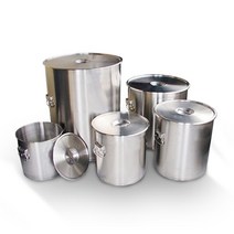 업소용 올스텐 식깡 국통 위생용기 곰솥 위생통 식당 단체급식 국내제작, 65GL (209L)