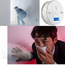 가정용 캠핑용 일산화탄소(CO) 경보기, 2개