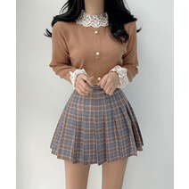 [따뜻/러블리] 공주풍 레이스 진주 긴팔 티셔츠