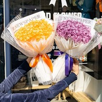 시들지않는 자이언트 수국 프리저브드꽃다발 발렌타인데이 화이트데이 로즈데이 생일 기념일 졸업 선물, 퍼플