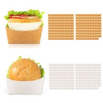 포장대장 크라프트지 햄버거 케이스홀더 200p + 화이트지 햄버거 케이스홀더 200p, 1세트
