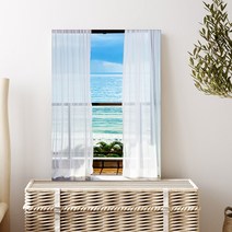 바다사진 물그림 바다액자 물사진 물멍 카페 감성 해변 창문 인테리어 캔버스 액자, 18.오션 테라스