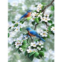 보석 십자수 다이아몬드 페인팅 새 모조 사진 자수 판매 동물 모자이크 공예 키트, 9927+Full Square 60X80cm