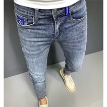브랜드없음 미국식 트랜드 캐주얼진 슬림핏 빈티지 팬츠