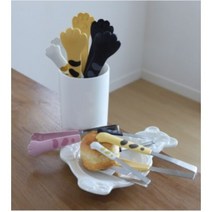 뒤집어집게 고양이 요리용 조리용 밥굽남핀셋 요리 호떡집게 빵집게걸이, 옐로우M 18cm