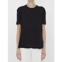 23SS JAMES PERSE 블랙 코튼 티셔츠 WUC3842 BLK
