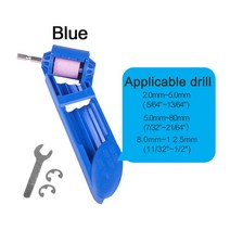 Bit Portable Drill Sharpener Corundum Grinding Wheel Tool Resisting Polishing Grinder 2.0-12.5mm A33, [01] Orange with 3 Stones