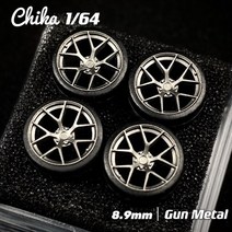 19인치 휠18인치 휠자동차 휠 1/64 Chika Nabes 8.9mm 9.7mm 타이어 림 BBS LM VSXX RS 레이 TE37 와타나바 164 HW 토미 미니 GT 합금, [03] 8.9mm gray FIA, 1개