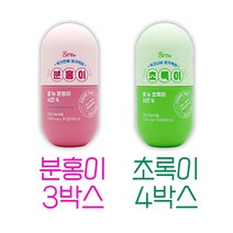 GRN 분홍이 초록이 시즌4 세트 다이어트 보조제 최신상 세트 +건강차 증정, 3박스, 4박스, 건강티백 증정