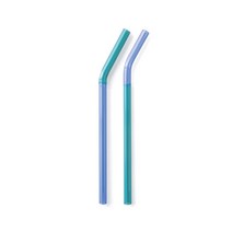 아마블로 투톤 글라스 스트로 amabro TWO TONE GLASS STRAW 1709 그린 x 블루