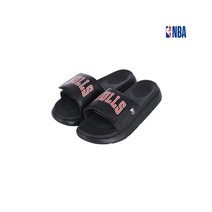 CHI BULLS 점프 업 레터링 슬라이드_블랙