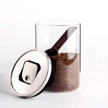 푸쉬락 유리 원두 밀폐용기 800ml 분쇄커피보관 용기, 선택:커빙 글라스밀폐용기_중