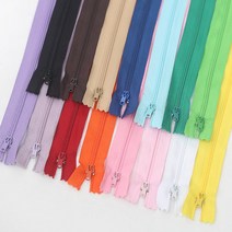 지퍼 23cm / 자크 바지지퍼 수선 퀼트 파우치 만들기 의류 부자재 작크 금속, 하늘