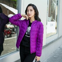 COMIRST 여성용 경량 패딩 덕다운 오리털 자켓 빅 사이즈 5XL