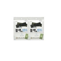 풀무원 블랙김샌드 멸치 (20g)x2 어르신 아이 간식 온가족 간식 2개, 2세트