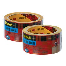 3M)포장용테이프(48mmX50m-1개입), 갈색 M323670