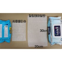 [당일발송] 힐링데이 대형물티슈 큰물티슈 60매 x 20팩 대형물티슈 병원에서 쓰는 물티슈 요양병원, 일반원단(200x300mm), 60개