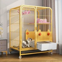 고양이 합사 진열대 격리 호텔장 튼튼한 케이지, 78x55x85 노랑색 (기본 모델 )