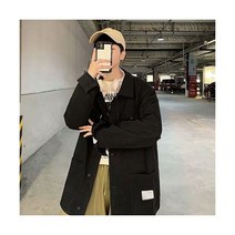 남성 사파리 아우터 야상 점퍼 바람막이 항공 잠바 재킷 의류 нуртеи 멀티 포켓 긴 소매 세련된 일본식 잘 생긴 느슨한 모든 경기 간단한 패션 청 소프트