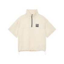 보브 여성용 러브 패치 하프 지퍼 티셔츠 7153240700
