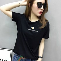 이너티 2022 여성의류 여름옷 데이지 이니셜 자수 순면 코튼 와이드 루즈핏 반팔 4816384051