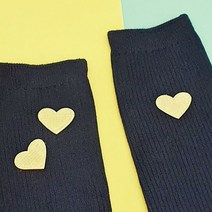 찢어진 패딩 의류 옷 가방 에코백 노랑 하트 열 접착 자수 열 접착 와펜 패치