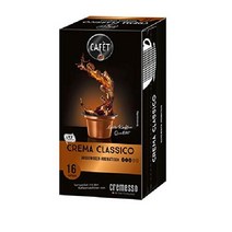 Cremesso Cafet Ristretto Capsule Coffee 크레메소 카페트 리스트레토 캡슐 커피 16캡슐 6팩, 크레마 클라시코, 16개입(1팩)