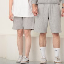 남성 베이직 5부 반바지 M~7XL 밴딩 면 빅사이즈 트레이닝팬츠 남녀공용