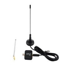 위성안테나 공중파안테나 uhd안테나 DVB-T2 TV 안테나 수신기 디지털 마이크로 USB 튜너 안드로이드 휴대, 01 Black