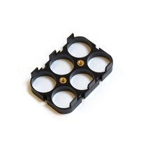 리튬 이온 배터리 홀더 및 순수 니켈 21700 원통형 셀 브래킷 버스바 내화 재료 UL94-V0, 05 6P black holder