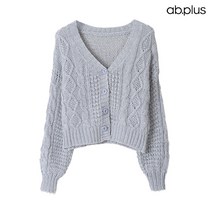 에이비플러스 ab.plus 도톰 브이넥 케이블 가디건 (LSW4MY57A)