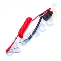 수상스키대회 수상스키여름장갑37820-92E03 스톱 스위치 어셈블리 스즈키 선외 리모터 컨트롤 박스 비상용, 없음