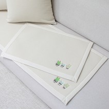 코스타 자수 발매트 친환경부직포 사용 논슬립처리, 아이보리(45x165cm)