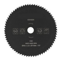 체인 금속 72 Teeth 85mm*10mm HSS Circular Saw Blade Discs Wheel For Cutting Wood Metal Cut, 한개옵션0
