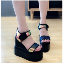 MeetU 통굽웨딩슈즈 웨딩드레스 매직기기 밑창이두꺼운신발 통굽 내부키높이 결혼신발