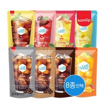 삼립 카페스노우 아이스티에이드 파우치음료 1곽 230ml 8종선택 복숭아 레몬 체리 망고 블랙커피 편의점음료, 삼립 헤이즐넛(10개입)x1곽