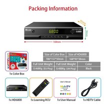 위성 TV 수신기 hd6800 dvb t2 지상파 h.265 튜너 youtube scart lan dvb-c 유럽 dvb-t2 wifi, hd6800 t2 와이파이 없음, 영국 플러그