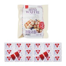 삼립 미니 와플 1개+딸기잼 디스펜팩 20개 세트