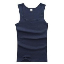 마라톤싱글렛 마라톤 상의 민소매 육상복 육상유니폼 여름 플러스 사이즈 남성 의류 탱크 탑 블랙 화이트 그레이 싱글 상품 휘트니스 남자 조끼 보디 빌딩, XXL, 네이비 블루