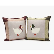 퀼트패키지 소품 오리쿠션세트 반제품 프랑스자수, 퀼트패키지 소품 - 오리쿠션세트