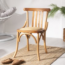 [런칭기념 추가즉시할인] 에보니아 라탄 곡목의자, 브라운, 1개