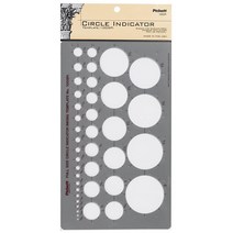 Pickett 아이소메트릭 육각형 너트와 헤드 템플릿 10 USA 미국, Circle Indicator