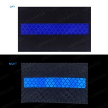 전술 적외선 IR 반사 사각형 접착 데칼 패치 소방관 구조 하이 비스 스트립 배지 후크 아플리케