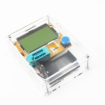 2021 최신 LCR-T4 ESR 미터 트랜지스터 테스터 다이오드 3 극 커패시턴스 MOS MEGA328 + 케이스 (배터리가 아님), 01 LCR-T4