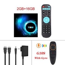 미디어박스 미디소프트 영상재생 미디어플레이어 최신 T95 스마트 Tv 박스 안드로이드 10.0 6k 2.4g 5g 와, 06 2G 16G G10S_04 Au 플러그